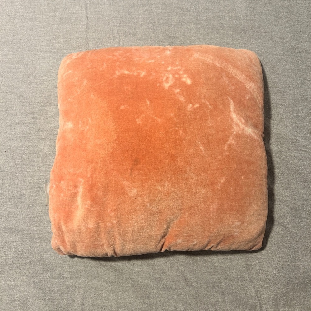 Acid Wash Velvet Throw Pillows - Set of 2 (Used, Unknown Brand)